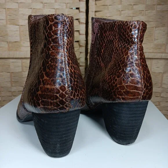 Coconuts by Matisse Faux Leather Snakeskin Boots 9.5 Womens - Picture 4 of 9